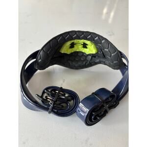 New Under Armour Spotlight Football Helmet Chin Strap. One size blue yellow blk